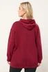 Yours Curve Red Embroidered 'New York' Hoodie - Size 18 Image 3