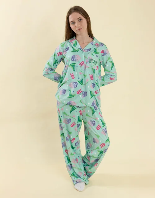 Vanilla Underground Wicked Multicolour Long Pyjama Set - Extra Large Image 2