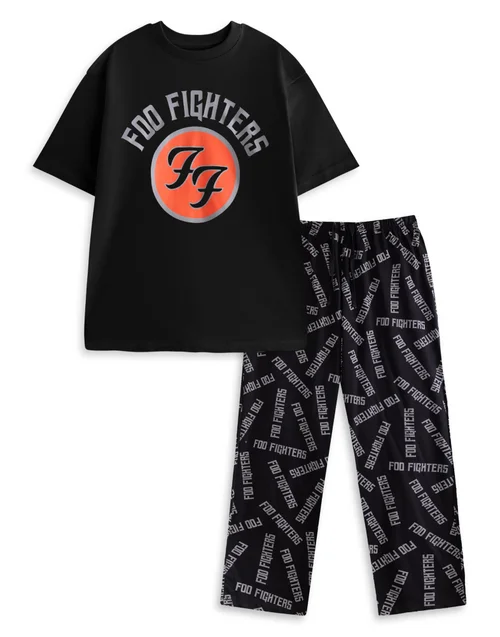 Vanilla Underground Foo Fighters Black Pyjamas - XXL Image 1