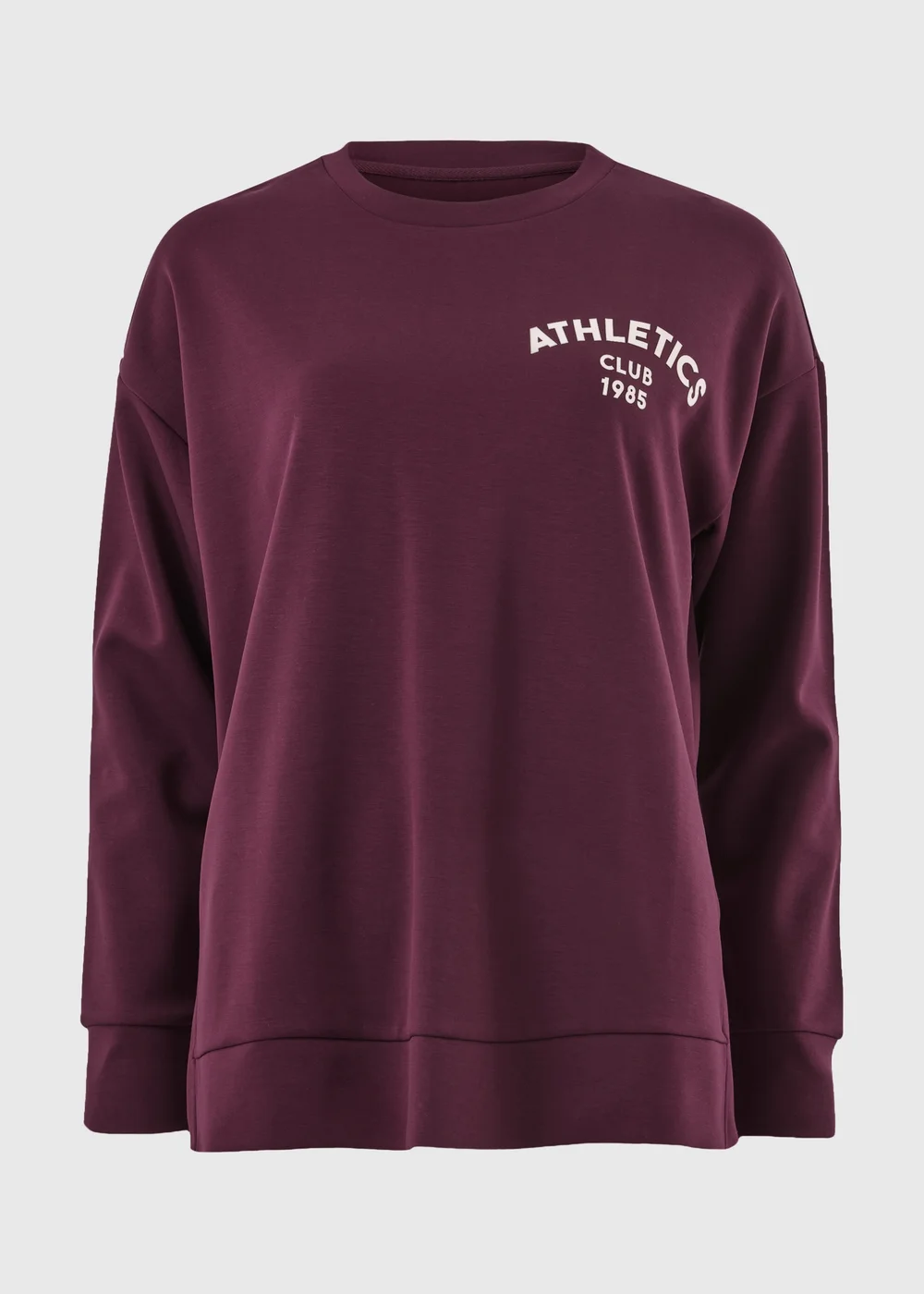 Souluxe Burgundy Graphic Sweatshirt - S Image 4
