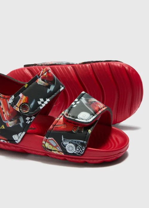 Disney Cars Boys Red Lightning McQueen Sandals (Younger 4-12) - Size 4 Infants Image 2