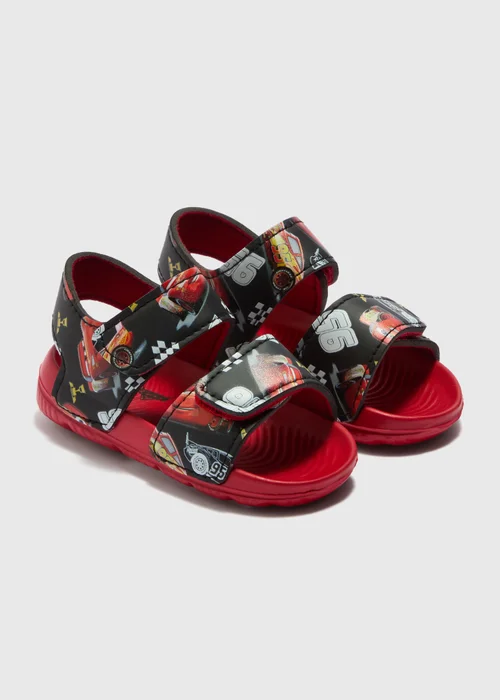 Disney Cars Boys Red Lightning McQueen Sandals (Younger 4-12) - Size 4 Infants Image 1
