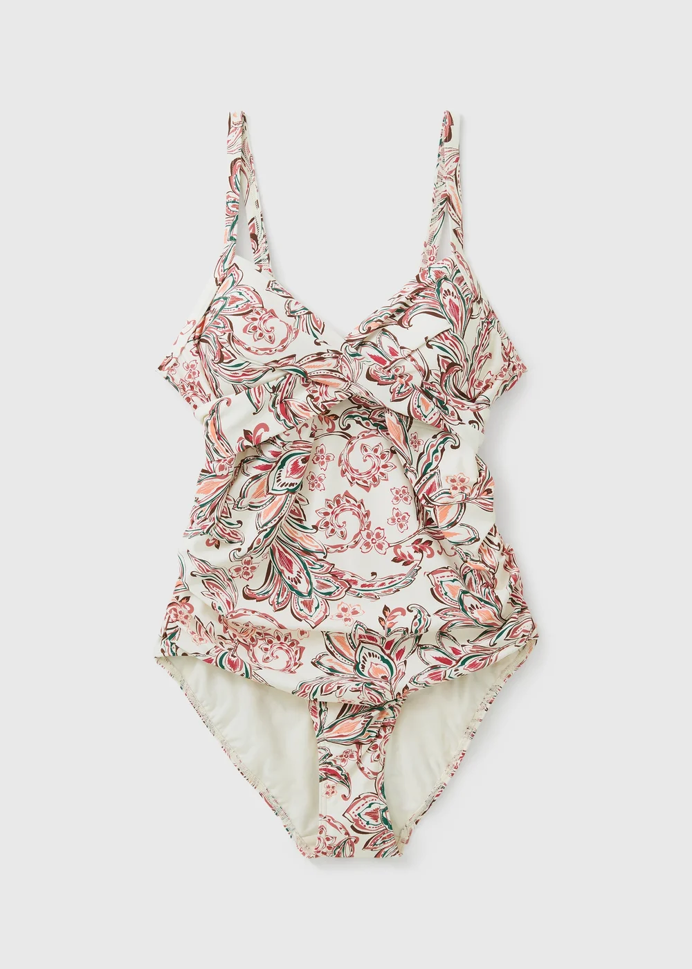 White Paisley Shapewear Swimsuit - 24 Image 3