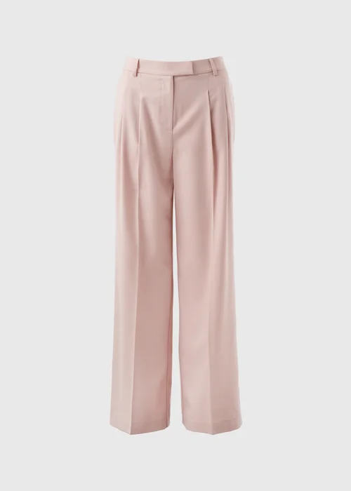 Pink Wide Leg Co Ord Trousers - Size 16 29 leg Image 4