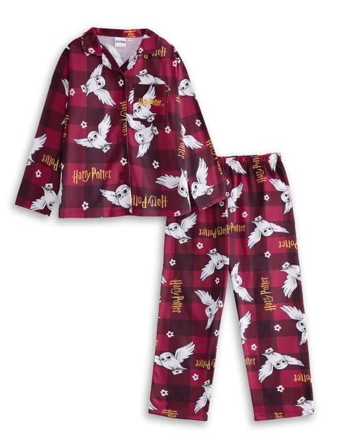 Vanilla Underground Harry Potter Kids Red Pyjamas (5-14yrs) - Age 7-8 Years Image 1
