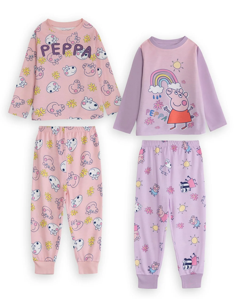 Vanilla Underground Peppa Pig Kids Multicoloured Pyjamas (18mnths-7yrs) - Age 6-7 Years Image 1