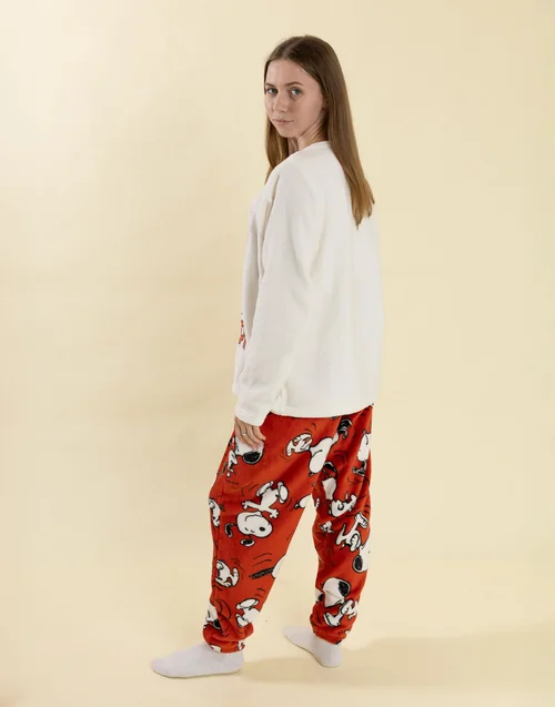 Vanilla Underground Snoopy Cream Pyjamas - Extra Large Image 3
