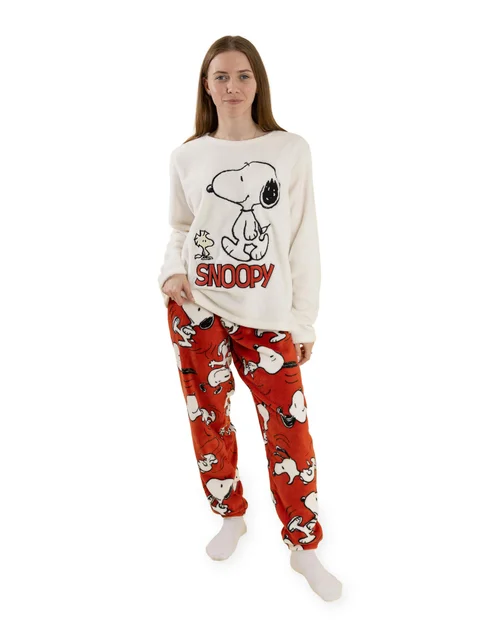 Vanilla Underground Snoopy Cream Pyjamas - Extra Large Image 1