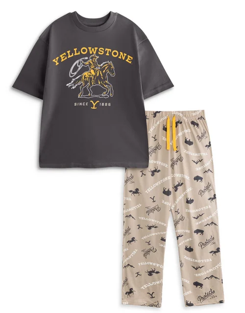 Yellowstone Grey Pyjamas - Extra Large Image 1