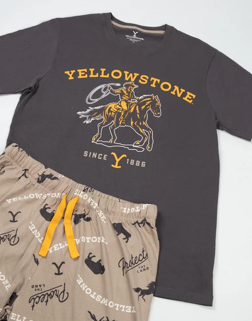 Yellowstone Grey Pyjamas - Extra Large Image 2