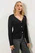 Long Tall Sally Black Button Cardigan - Size 22-24 Image 2