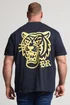 BadRhino Navy Blue Tiger Graphic T-Shirt - 3XL Image 5
