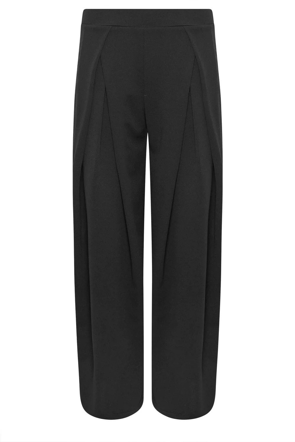 PixieGirl Petite Black Wrap Pleated Wide Leg Trousers - 12 Image 5