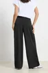 PixieGirl Petite Black Wrap Pleated Wide Leg Trousers - 12 Image 3