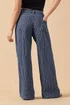 PixieGirl Petite Blue Textured Wide Leg Jeans - 12 Image 3