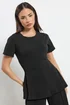 PixieGirl Petite Black Cinched Waist Top - Size 18 Image 1