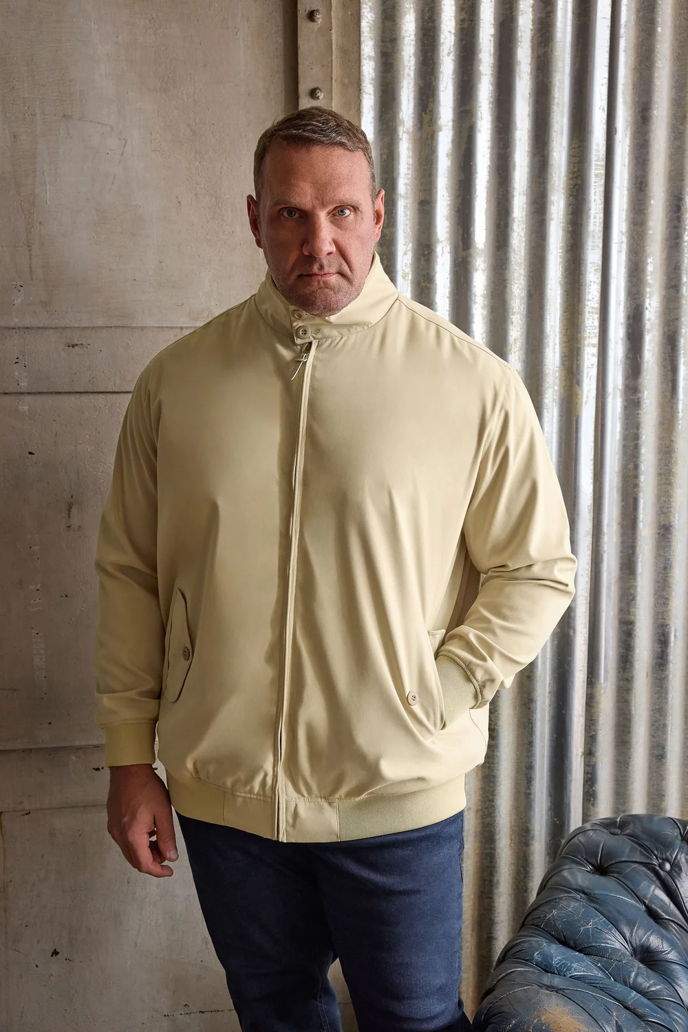 BadRhino Brown Harrington Jacket - 5-6XL Image 1