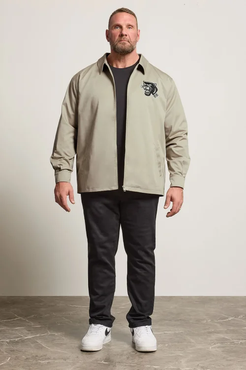 BadRhino Crockery Brown Embroidered Canvas Jacket - 7-8XL Image 3