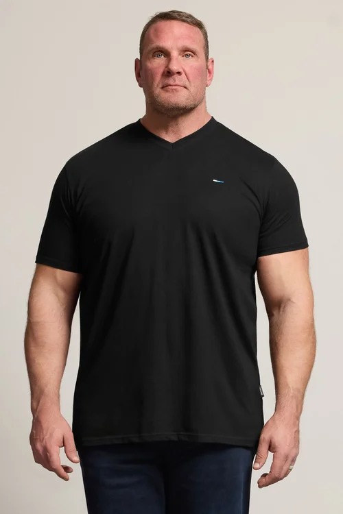 BadRhino Black 5 Pack V-Neck T-Shirts - 2XL Image 2