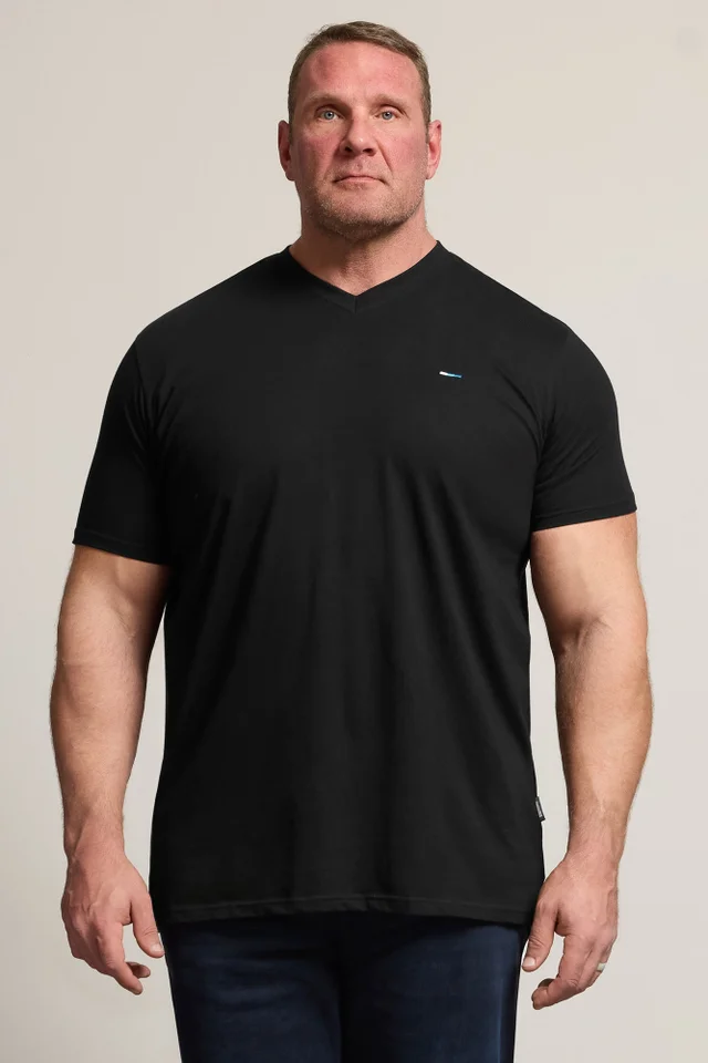 BadRhino Black 5 Pack V-Neck T-Shirts