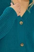 Long Tall Sally Teal Blue V-Neck Cardigan - Size 22-24 Image 4