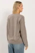 Long Tall Sally Brown Seam Detail Knitted Cardigan - 14-16 Image 4