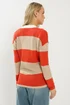 Long Tall Sally Natural Brown & Red Stripe Cardigan - Size 10-12 Image 3