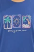 Long Tall Sally Blue 'Dreaming Of The Sea' Slogan Pyjama Set - Size 8-10 Image 4