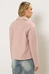 Long Tall Sally Light Pink Brushed Button Trucker Jacket - Size 18 Image 4
