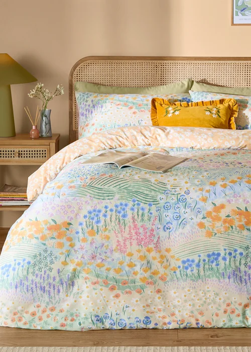 Furn Florin Reversible Multicolour Duvet Cover Set - Single Image 4