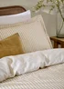 Yard Hebden Melange Stripe Honey Yellow Pillowcase Pair - 50 x 75cm Image 2