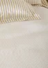 Yard Hebden 100% Cotton Narrow Stripe Honey Yellow Fitted Sheet - Single Image 2