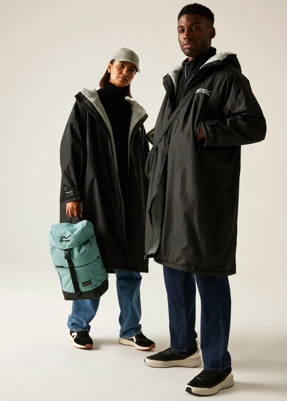 Regatta Black Waterproof Robe - S/M Image 1