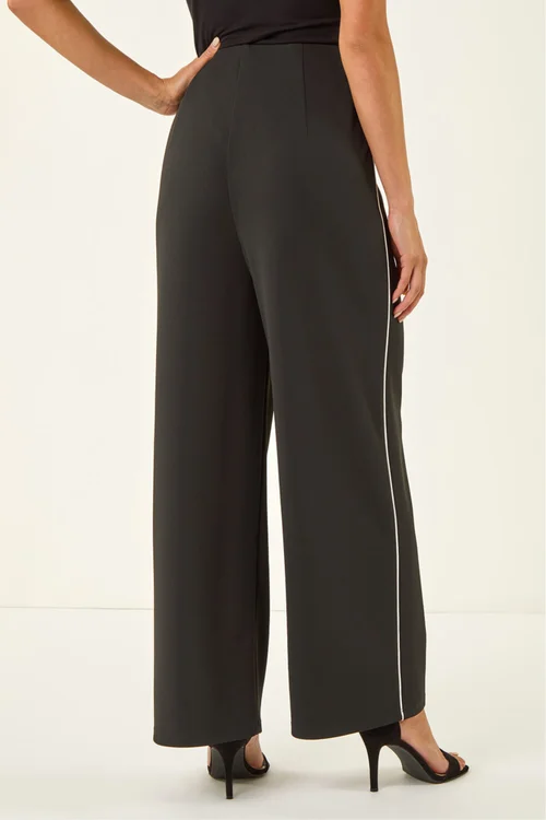 Roman Black Petite Side Seam Stretch Trouser - 12 Image 3