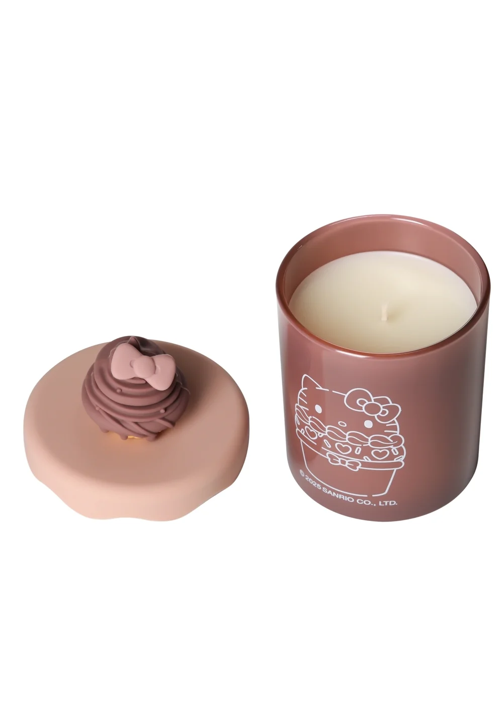 Hello Kitty Chocolate Cream Candle with Silicone Lid & Warm Scent - Medium Image 2