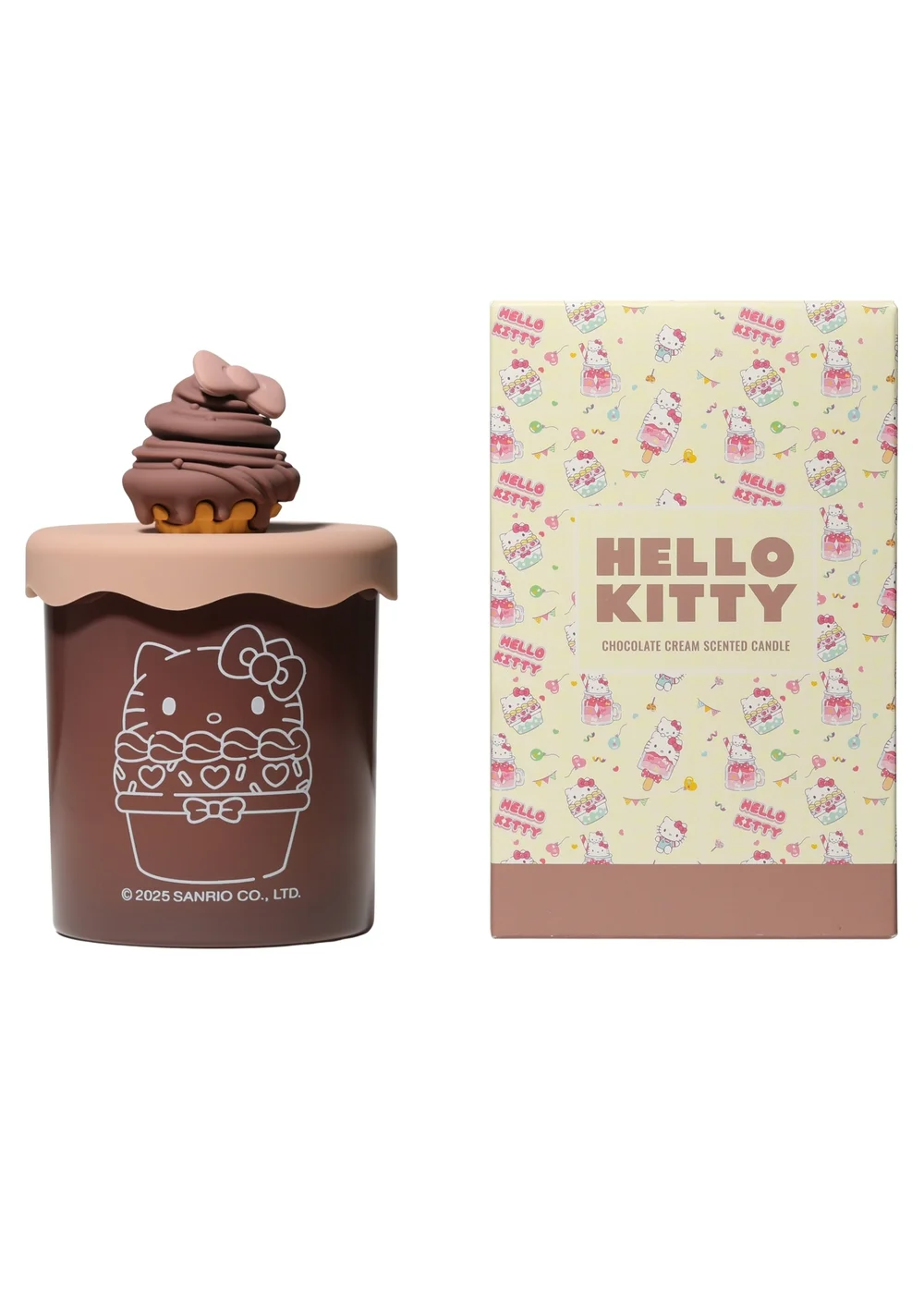 Hello Kitty Chocolate Cream Candle with Silicone Lid & Warm Scent - Medium Image 1