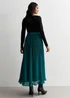 Gini London Green Pleated Belt Detail Midi Skirt - 8 Image 2