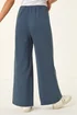 Roman Denim Petite Pintuck Wide Leg Stretch Trouser - Size 16 Image 3