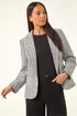 Roman White Petite Boucle Revere Collar Blazer - 18 Image 1