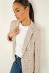 Roman Light Pink Petite Boucle Revere Collar Blazer - 14 Image 3