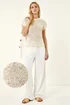Roman Ivory Short Sleeve Knit Vest - 14 Image 1