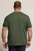 BadRhino Khaki Green Skull & Crossbones Graphic T-Shirt - 4XL Image 4