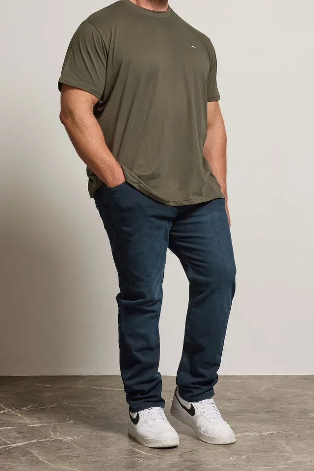 BadRhino Ink Blue Straight Leg Stretch Jeans