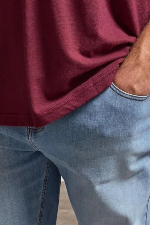BadRhino Light Blue Straight Leg Stretch Jeans - 40/L34 Image 5