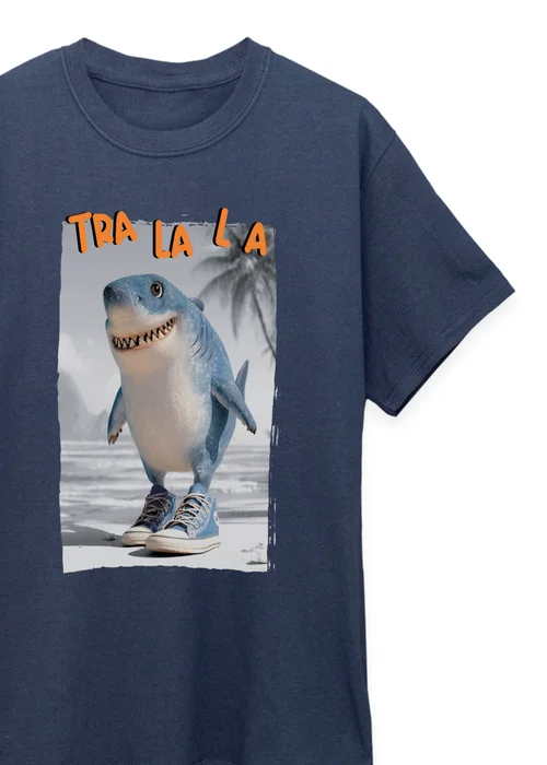 Ada & Ted Brain Rot Tralala Boys Navy Blue Graphic T-Shirt (3-13 Years) - 5-6 Yrs Image 2