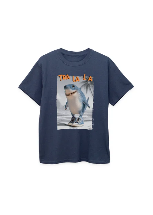 Ada & Ted Brain Rot Tralala Boys Navy Blue Graphic T-Shirt (3-13 Years) - 5-6 Yrs Image 1