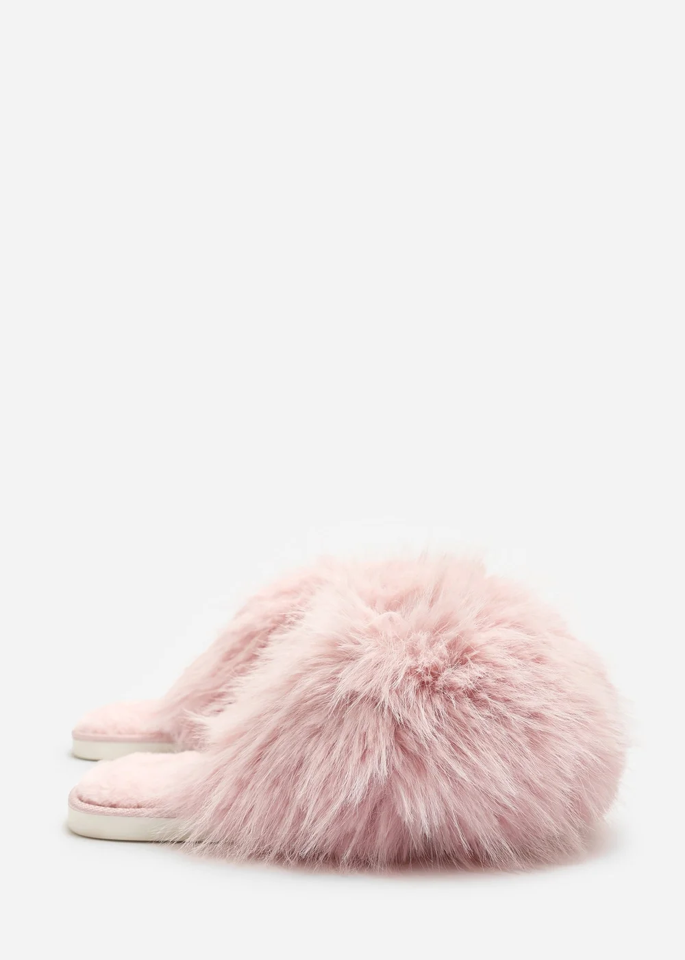 Where's That From Keira Pink Extreme Fluffy Oversized Faux Fur Slippers - 5 Image 5