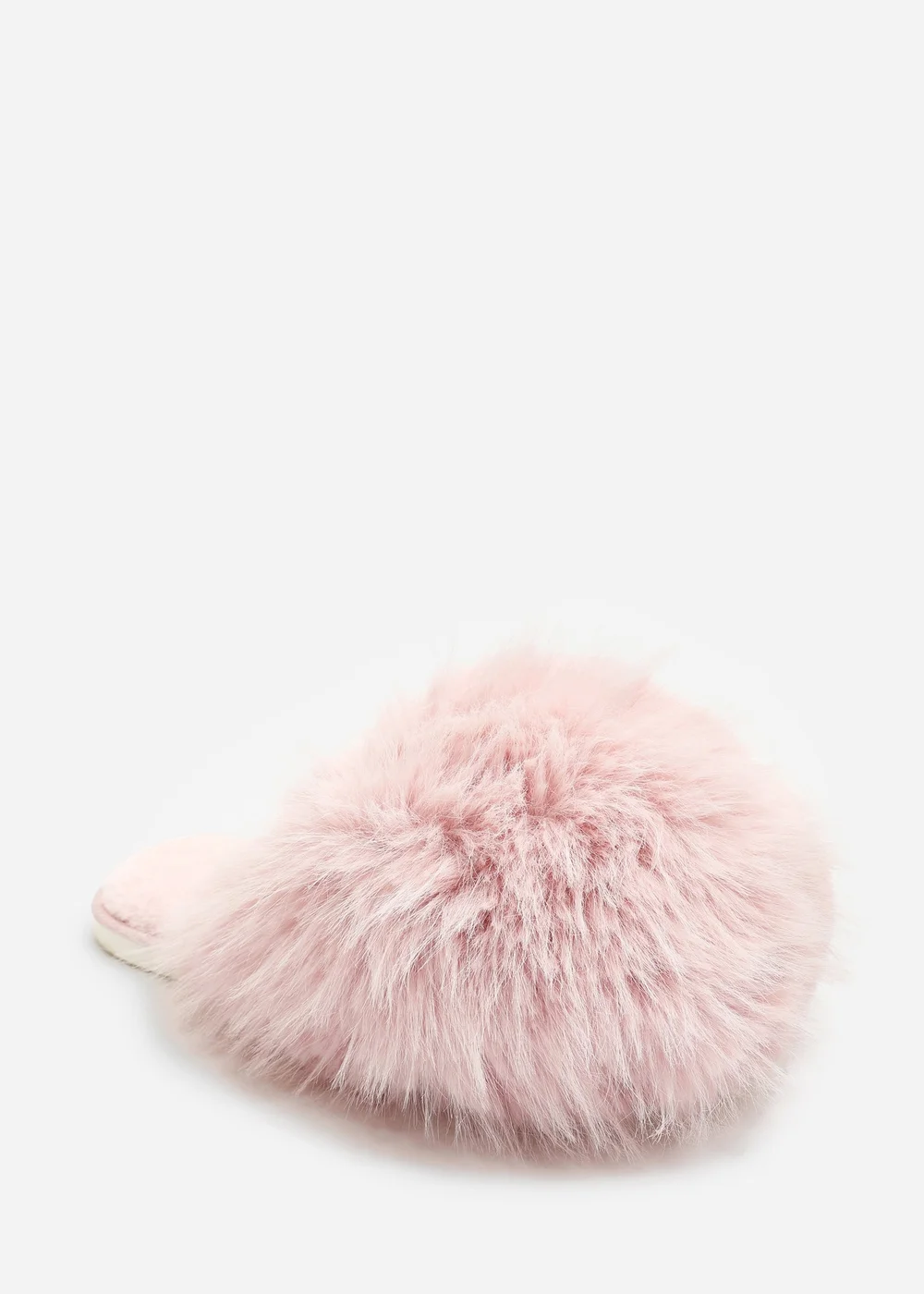 Where's That From Keira Pink Extreme Fluffy Oversized Faux Fur Slippers - 5 Image 2