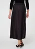 Izabel London Black Sparkly Pleated High Waist Maxi Skirt - 12 Image 2