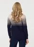 Izabel London Navy Sparkly Embellished Long Sleeve Jumper - 12 Image 2